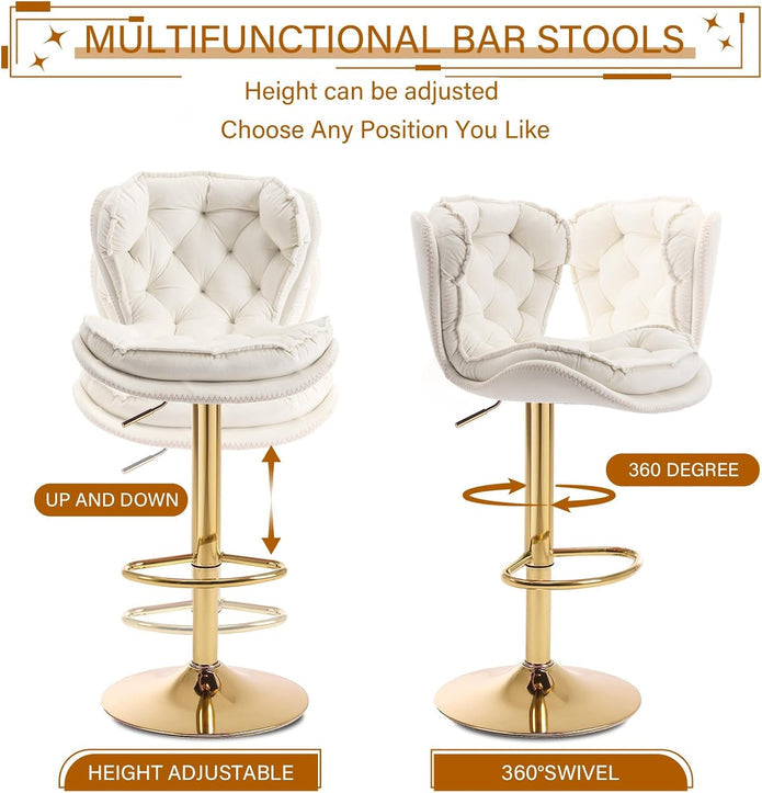 Celeste Swivel Bar Stools x 2