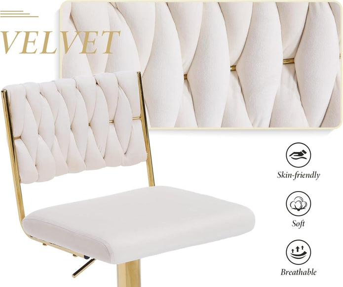 Maeve Velvet Bar Stools x 2