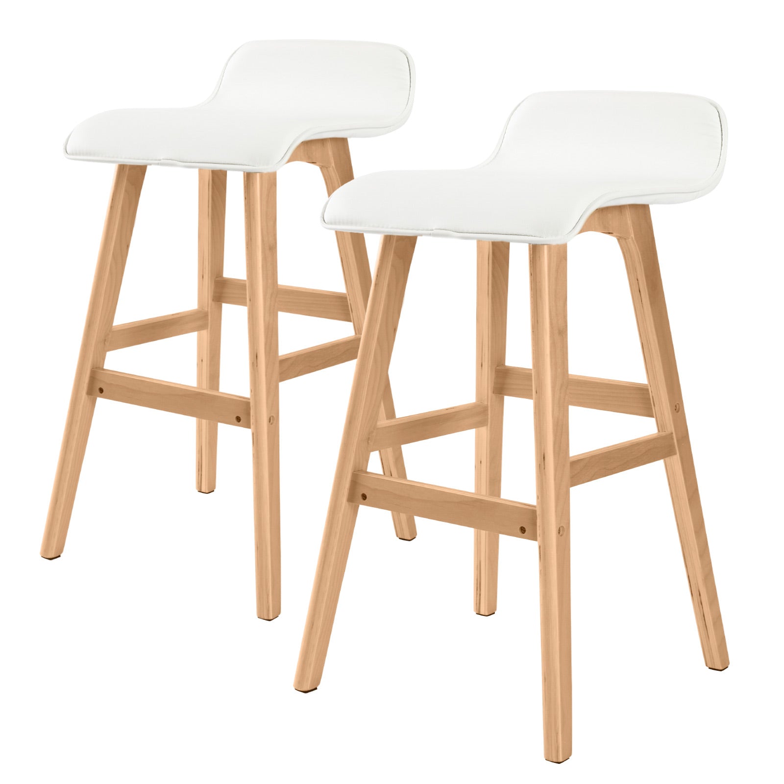 Bridle Bar Stool (Set of 2) White
