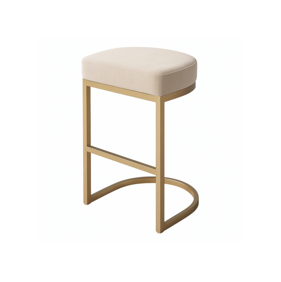 Korra Imperial - Light Taupe Velvet, Bar Stool