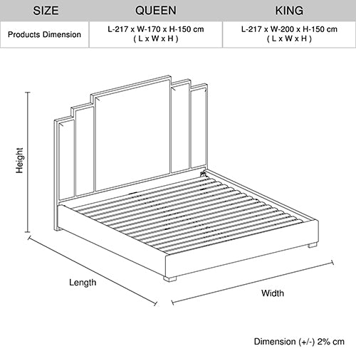 Chateau Luxe Bed Frame - King