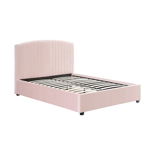 Chantelle Queen Bed Frame - Pink Velvet