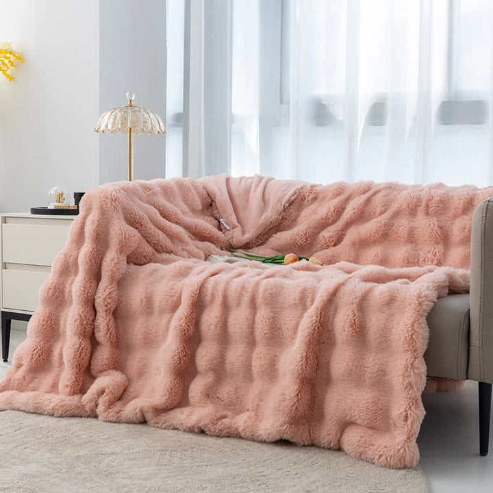 Pink 130*160cm Plush Toscana - Soft Flannel Fleece