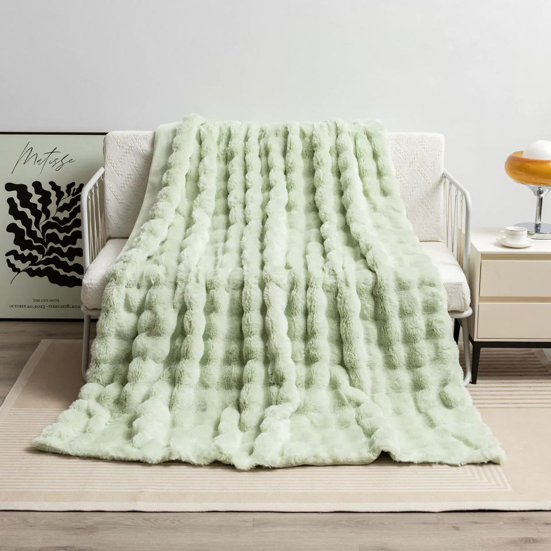 Green 130*160cm Plush Toscana - Soft Flannel Fleece