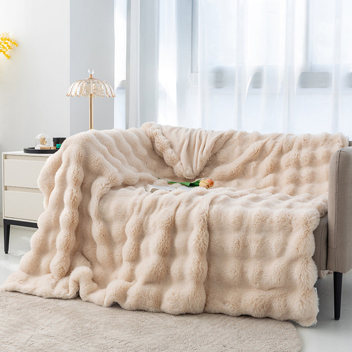 Apricot 130*160cm Plush Toscana  - Soft Flannel Fleece