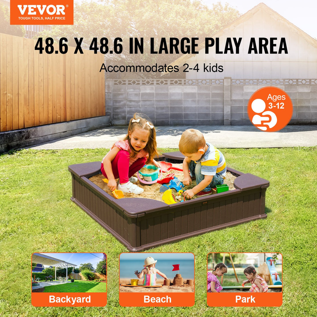 Willow Kids Sandbox - square