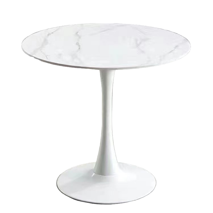 Celeste White Round Cafe Table