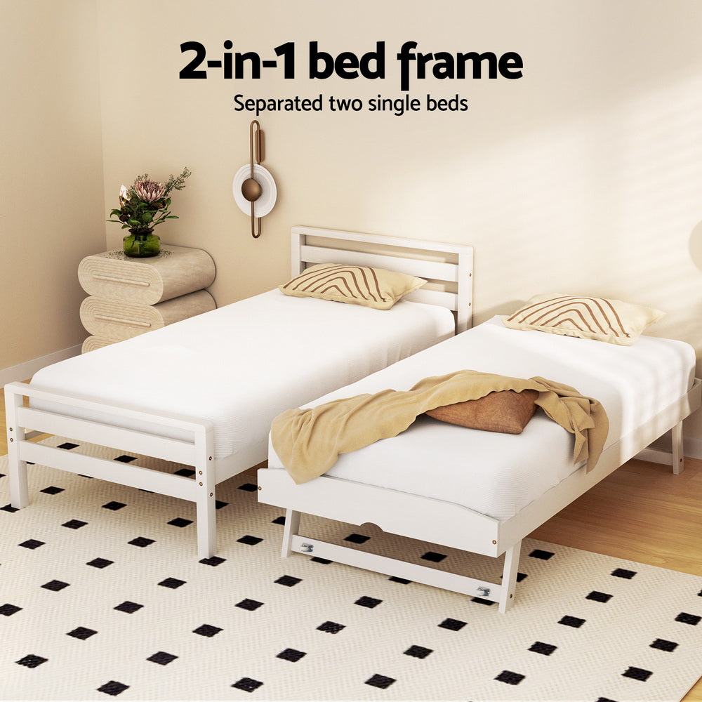 Willow - Single Bed Frame 2-in-1 Trundle