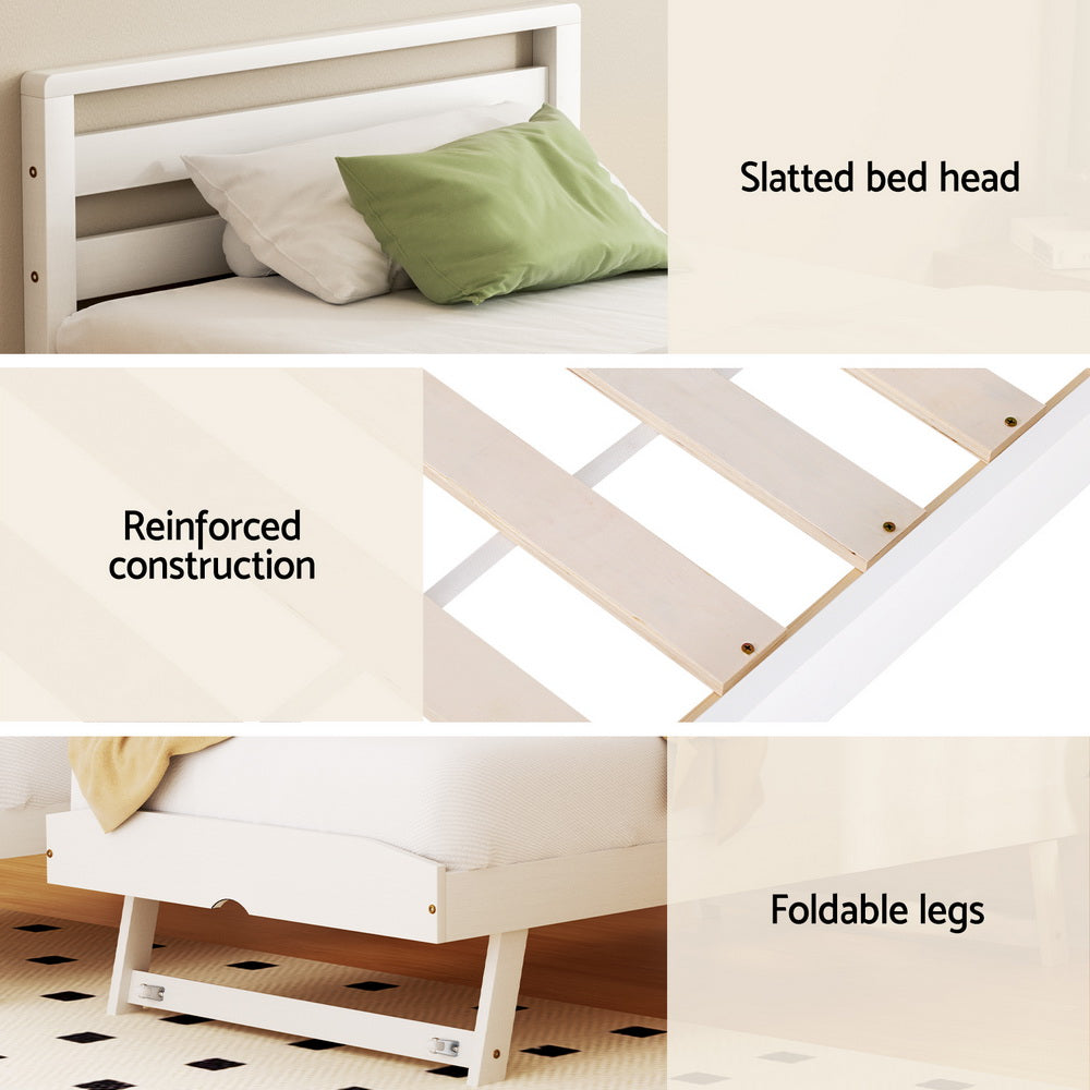 Willow - Single Bed Frame 2-in-1 Trundle