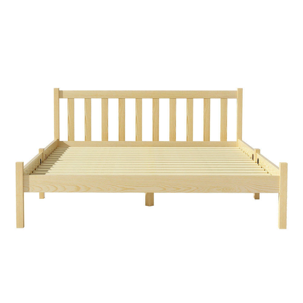 Korra Bed Frame Double Size Wooden Oak SOFIE