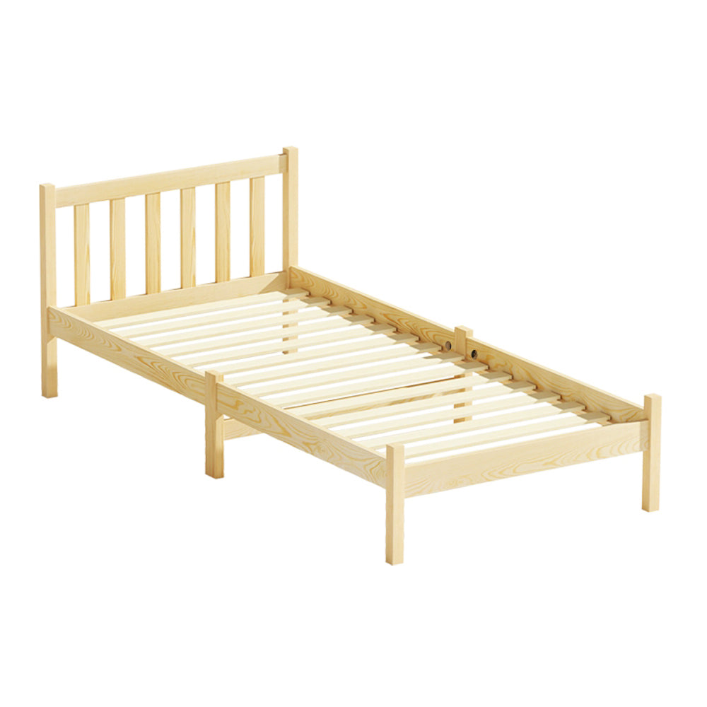 Korra Bed Frame Single Size Wooden Oak SOFIE