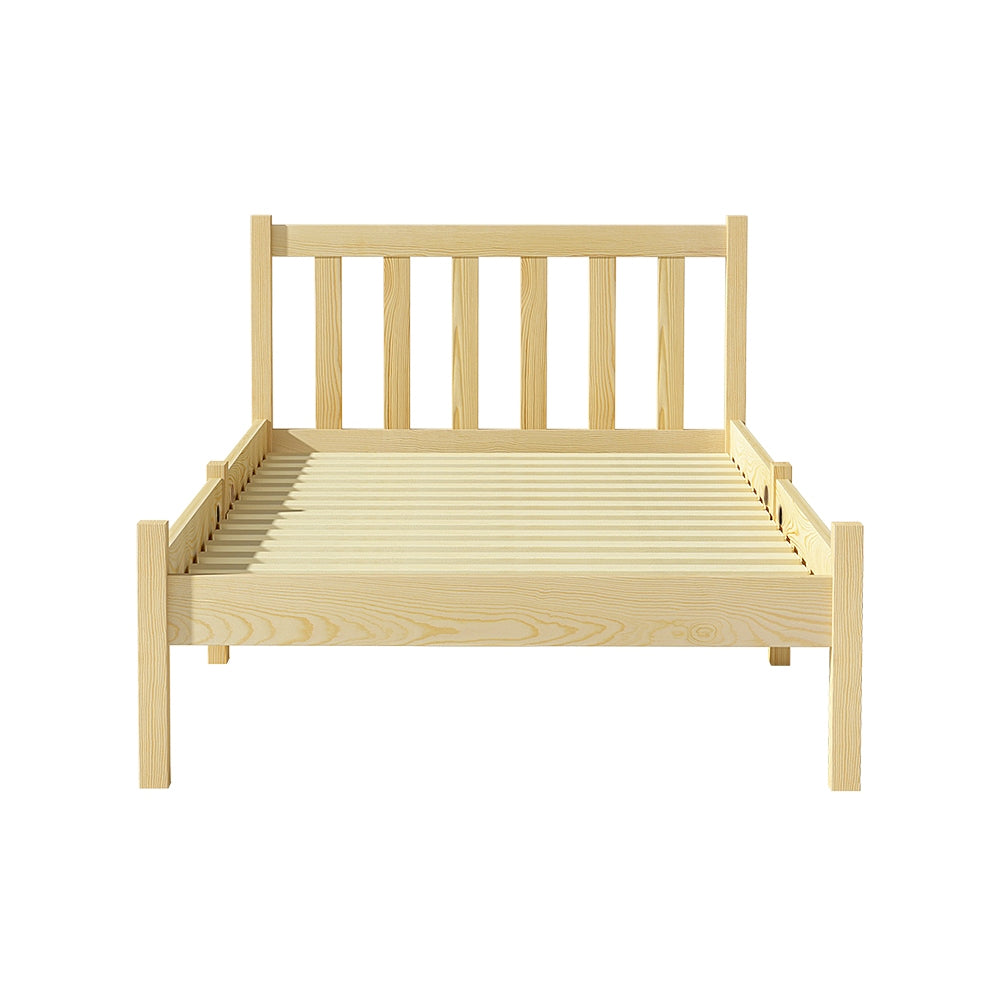 Korra Bed Frame Single Size Wooden Oak SOFIE
