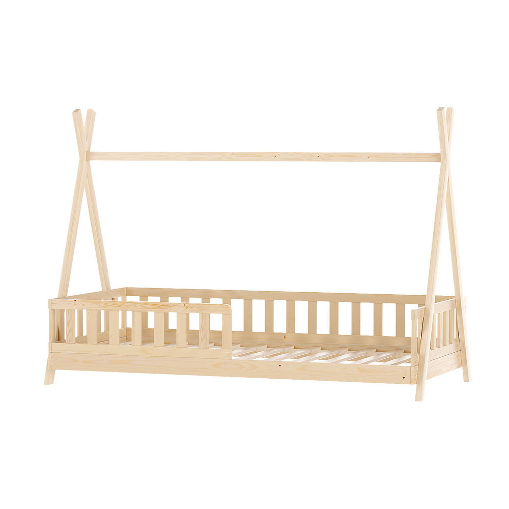 Korra Bed Frame Wooden Kids House Frames Oak PUAH